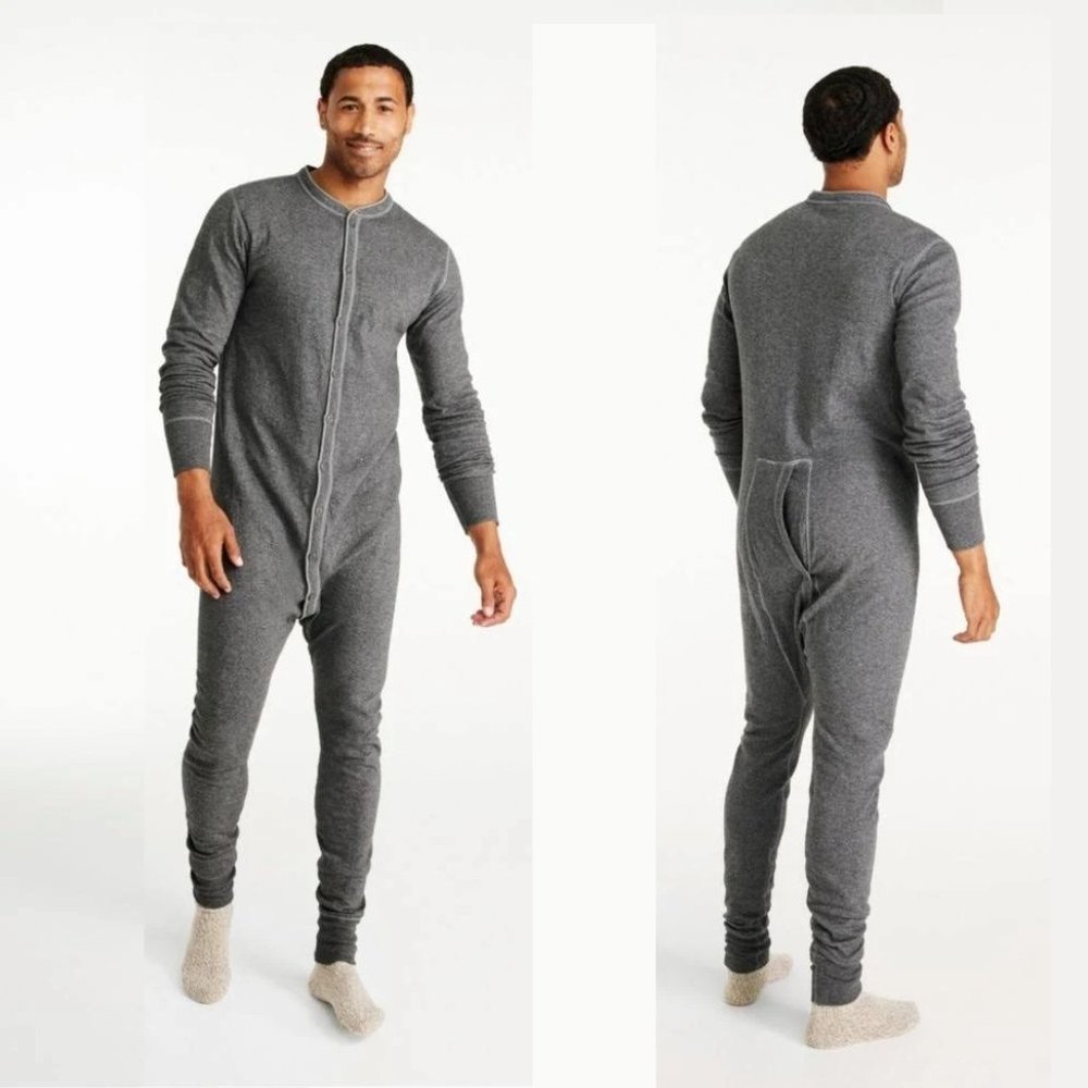 LL Bean Two-Layer Union Suit Long Underwear~XLT